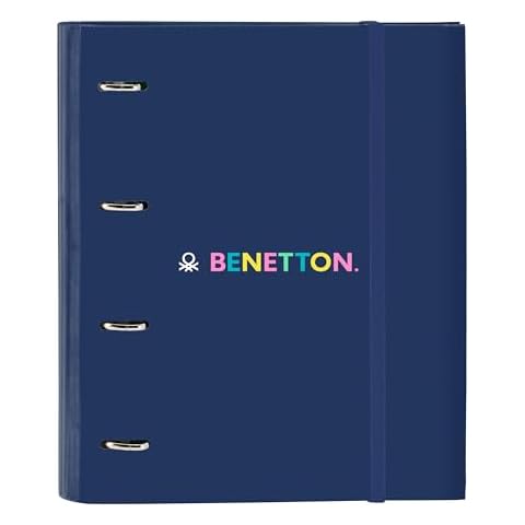 Safta Benetton Cool 4 Ring Binder with Sheets Cover