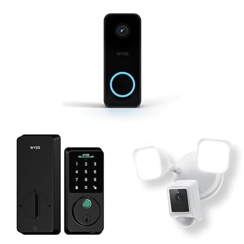 WYZE Wired Doorbell Camera v2 & Auto-Lock Bundle