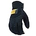 Cat® CAT012211M Padded Palm Utility Gloves – Black, Medium, Water-Resistant Synthetic Leather Mechanic Gloves with Adjustable Wrists