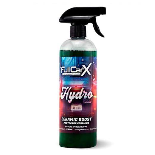 FULLCARX Hydro Coat 750ml Tratamiento Antilluvia Parabrisas Carrocería Coche, Protección Cerámica Repelente Agua, Poder Hidrofóbico Rápido, Acción Duradera, Producto Limpieza Detailing Profesional