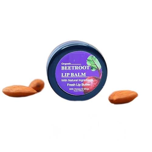Image of Beetroot Lip Balm Spf 20 with Beetroot for Moisture Hydrates & Lighten Dark Lips Beetroot (Pack of: 1, 10 g)