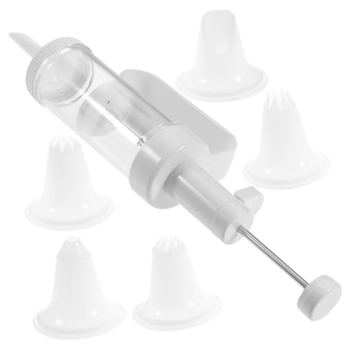 Garneck 3 Juegos Prensa de Galletas Manga pastelera Molde Galletas Suministros de decoración de pastelería Herramienta de decoración de Pluma de glaseado decorador de postres Reutilizable