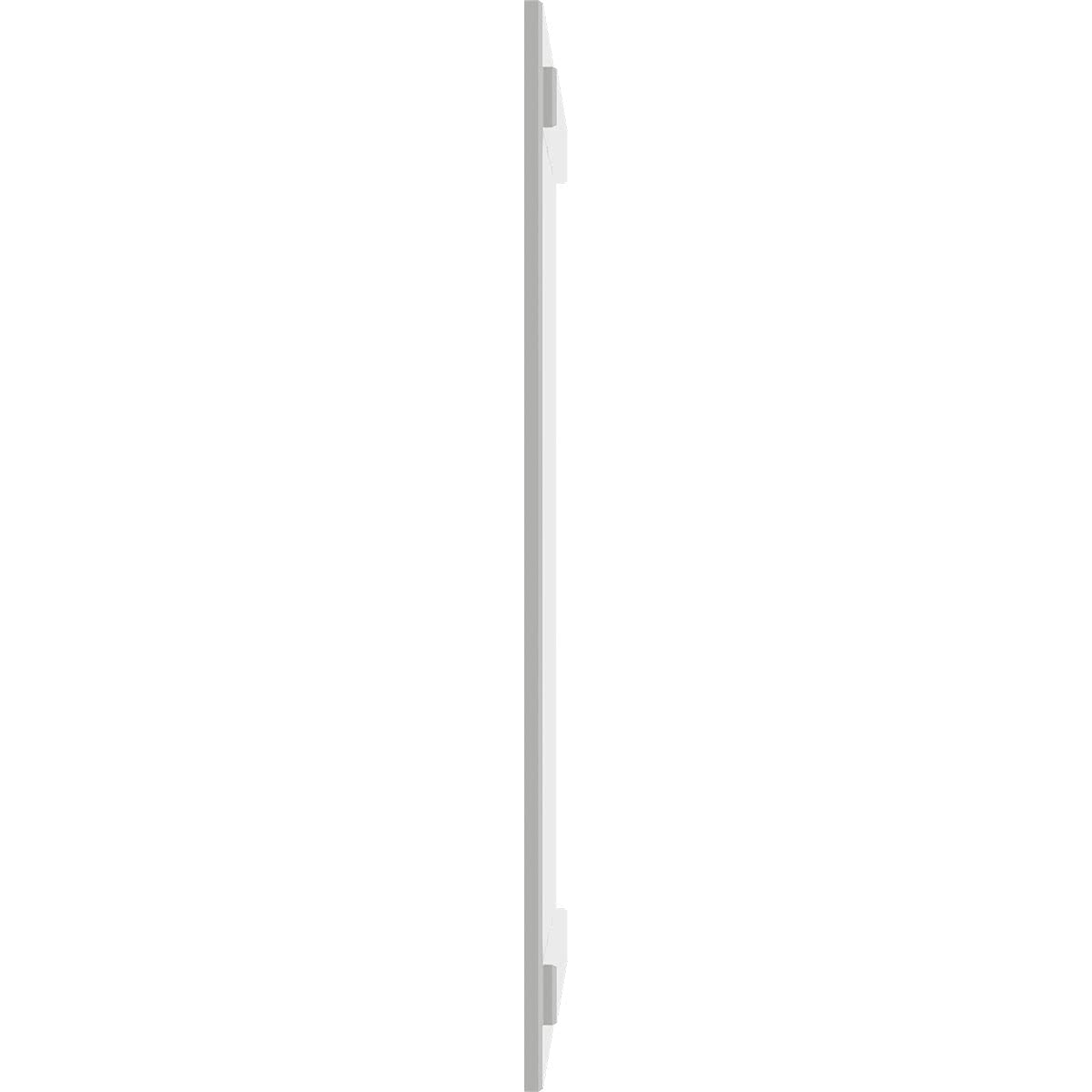 Ekena Millwork 41,7 cm de large x 81,3 cm de haut - En PVC - Trois panneaux - Volets battants - Gris hailstorm (par paire - Matériel non inclus)