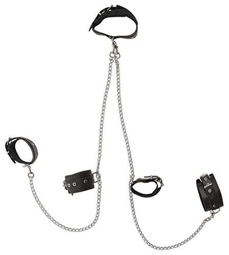 Harnais bondage Zado sangles réglables et poignets intégrés pour retenue