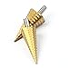 1pcs 4-32/4-42mm High Speed Steel Coated Step Drill Bit Drilling Power Tools Metal High Speed Steel Wood Hole Cutter Step Cone Drill
