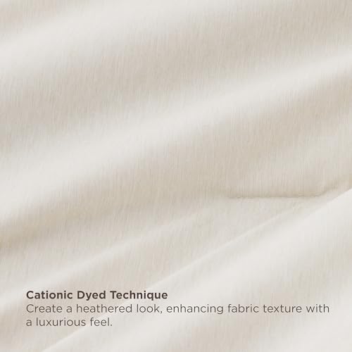 Image of Bedsure Full Comforter Set Beige - Bed in a Bag Full Size Bedding 7 Pieces, Cationic Dyed Bed Set Gift for Family, Beige Soft Bedding for All Seasons Comforter with Sheets, Pillowcases & Shams