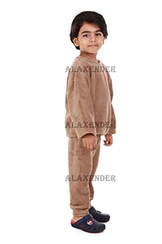 Image of Winter Night Suit for Kids Top & Pajama Set (Warm Fleece) Size (4 to 6 Years Kids)