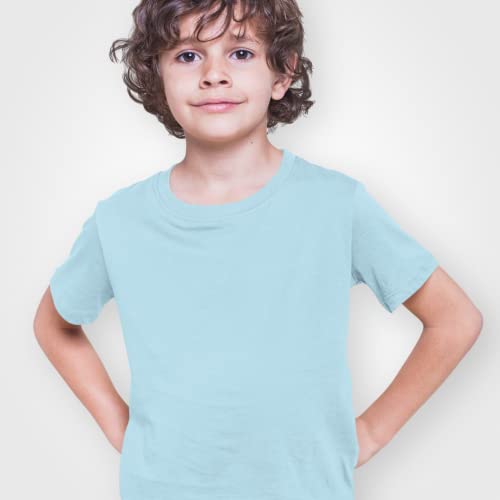Image of Boys Tshirt Tshirts for Kids Boys Kids t Shirts fr Boys Organic Cotton Short Sleeves Round Neck Regular Fit T-Shirt for Baby Boy Solid Plain T-Shirts Boy