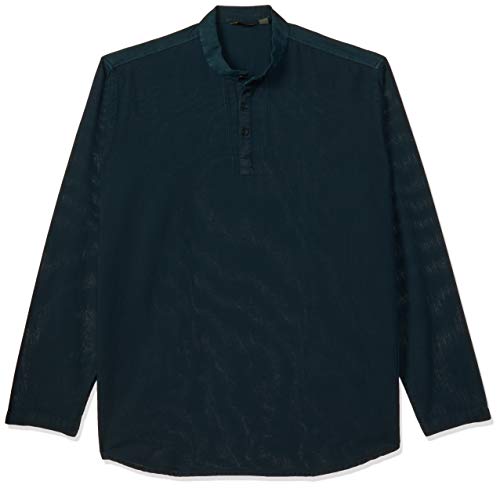 Image of Ethnix by Raymond Men's Tunic Shirt (RTHA00078-N8 Dark Green 112