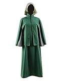 Very Last Shop Hot TV Series Handmaid Costume Red Dress Cloak Head-Cover Full Set Women Costume (US Women-L, Green)