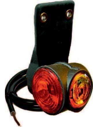 PROPLAST 40109004 2x Seitenmarkierungsleuchte weiß Rot gelb
