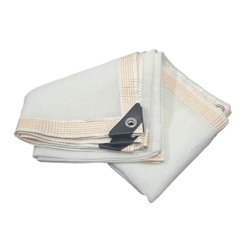 Garden Shade Cloth Cover 3.3X13FT 6.6X26FT 19.7X62.3FT 42.6X42.6FT 90% Shading White Sun Shade Net for Greenhouse, Plant, Pergola, and Backyard Patio Sunshade (Size : 6.6x55.8ft)