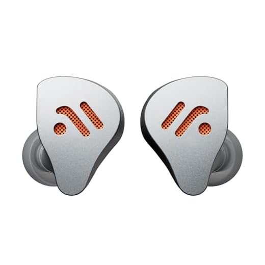 Fosi Audio IM4 Open-Back HiFi IEM Earphones, 10mm Beryllium Driver, N52 Dual Magnet & Dual Chamber, 2-Pin Detachable Cable 3.5/4.4mm Balanced, Custom Tuning, Ergonomic Fit for Music/Gaming (Silver)