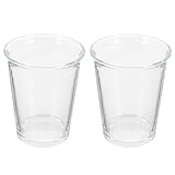 Angoily 2 Stück Glas Kaffeebecher Latte Art Becher Durchsichtig Frühstücksglas Langlebig Spülmaschinenfest