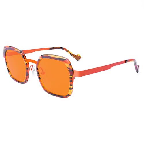 Lunettes de soleil géométriques femmes protection UV400 de mode
