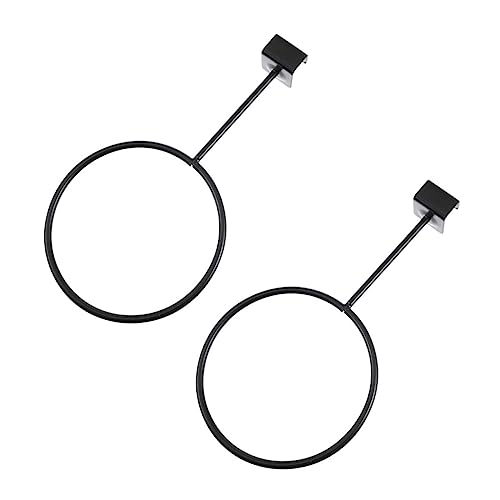 GRIRIW 2Pcs Wall Mount Basketball Display Rack Durable Holder for Basketball Football Rugby Convenient Vertical Storage for Sports Balls Finish