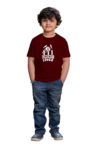 Image of Kids Cricket Lover Half Sleeve Printed Tshirt