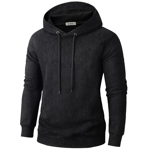 Image of KLIEGOU Mens Tie-Dye Pullover Hooded Sweatshirt