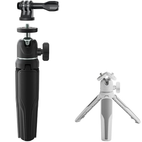 Mini Treppiede Selfie Stick per Action Camera 16 cm Testa a sfera alluminio nero