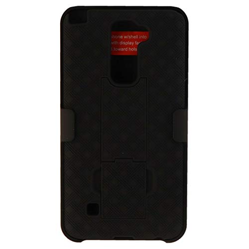 Verizon Shell Holster Combo with Kickstand for LG Stylo 2 V - Black