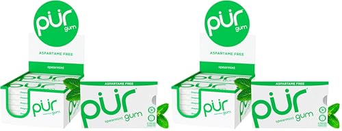 Image of PUR Gum - 9pc Blister - Spearmint (Pack of 2)