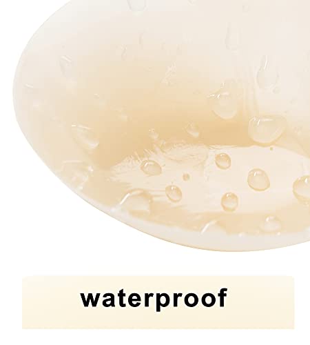 Image of PRETTYWELL Nipple Covers - Waterproof Silicone Nipple Pasties for Women - Reusable Sticky Breast Petals with Case