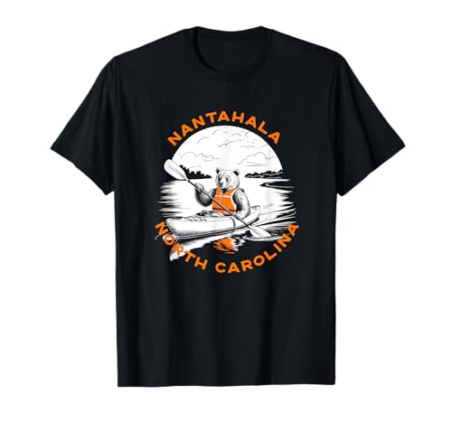 Nantahala North Carolina Mountains Kayaking Bear T-Shirt