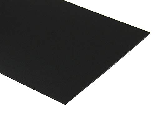 Image of PVC Expanded Plastic Sheet 3mm - 1 /8 inch x 24 inch x 48 inch - Black Color