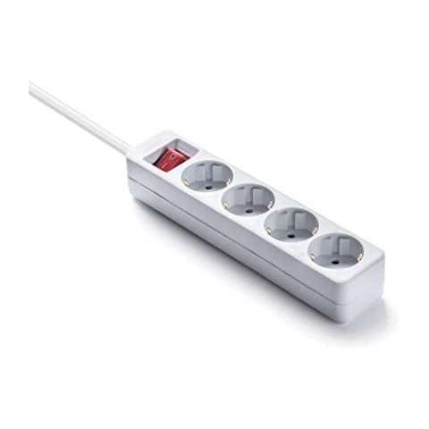 Regleta Famatel Ecosockets 4 tomas con interruptor de encendido y protección infantil Cover