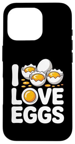 I Love Eggs Funny Breakfast Appassionato Custodia per iPhone 16 Pro