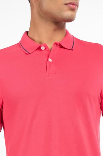 Image of Peregrine by Pantaloons Men's Solid Slim Fit Polo Shirt