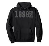 Edición limitada de color gris envejecido y nacido en 1989 Sudadera con Capucha
