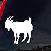 SoCoolDesign Goat Car Window Vinyl Decal Sticker 5" Wide (White)