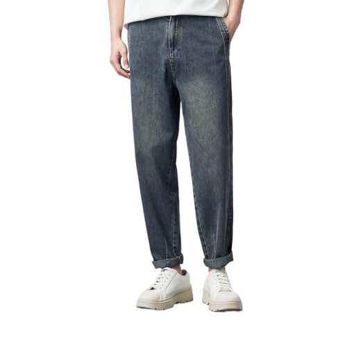 Micro Tapered Jeans, Small Straight Leg Men's Casual Jeans for Men