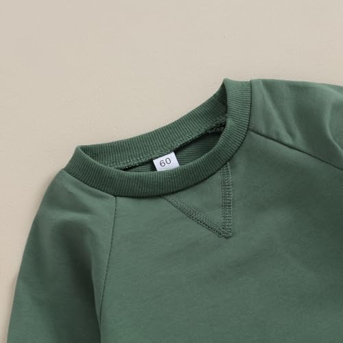 Newborn Infant Baby Boy Girl Clothes Solid Color Long Sleeve Romper Jumpsuit One Piece Bodysuit Fall Winter Outfit4