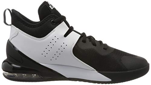 Tênis de basquete masculino Nike, UE, Black/Black/White, 7