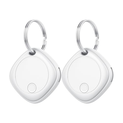 Smart Air Tag Tracker 2 Pack, Buscador de Objetos Bluetooth Funciona con Buscar Apple (Sólo iOS,...