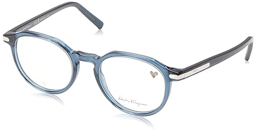 Gafas de Vista Ferragamo SF2955 414 CRYSTAL NAVY BLUE 51/20/145 Hombre