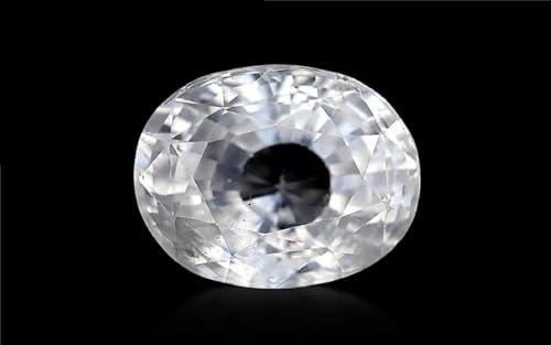 Pierre de saphir blanc naturel de 2 carats non chauffée pour astrologie - 3