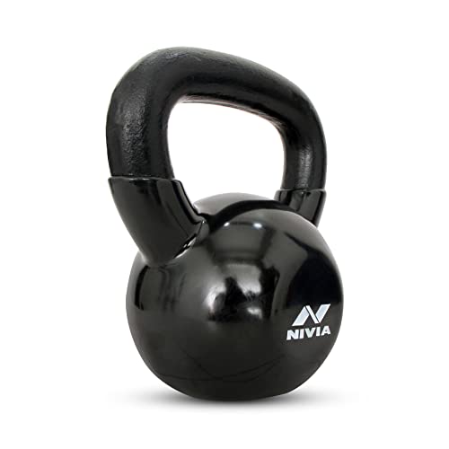 Image of Nivia Vinyl Kettlebell (Black, 10 Kg)