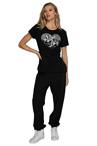 Suburban Riot I Love Lucy Official Nostalgic City Black Heart Loose Women's Tri-Blend Short Sleeve T-Shirt (Medium) #TOP3