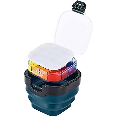 Paint Saver Palette Box 16 Wells Portable Pain Palette Box with Lid for Watercolor, Acrylic, Oil Paint Cover