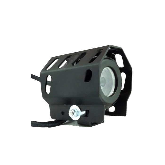 Couvercles de feux auxiliaires LED noirs universels pour protection moto