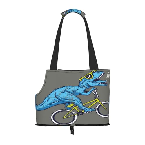 Kuilepa Fun Riding Dinosaur Print Dog Carrier for ...