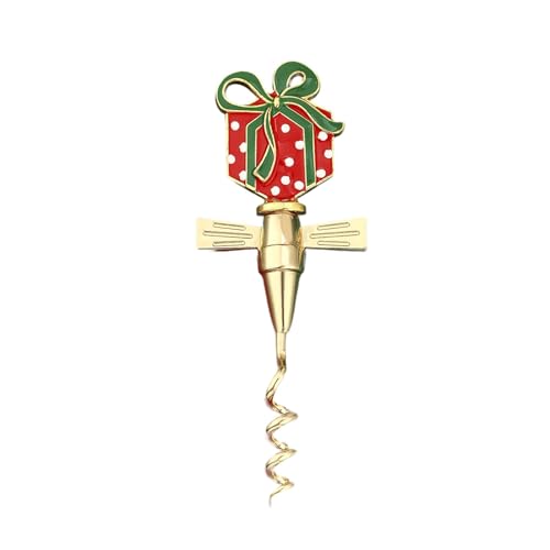 Ouvre-bouteille rouge au design de Noël robuste et élégant