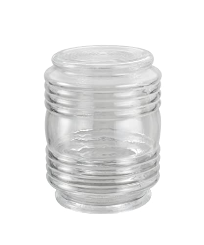 Image of Aspen Creative 23603-02, Replacement Clear Jelly Jar Glass Shade, Use For Indoor And Outdoor, 5-5 /8 inchDia x 4-3 /4 inchH /Fitter 3-1 /4 inch, 2 Pack