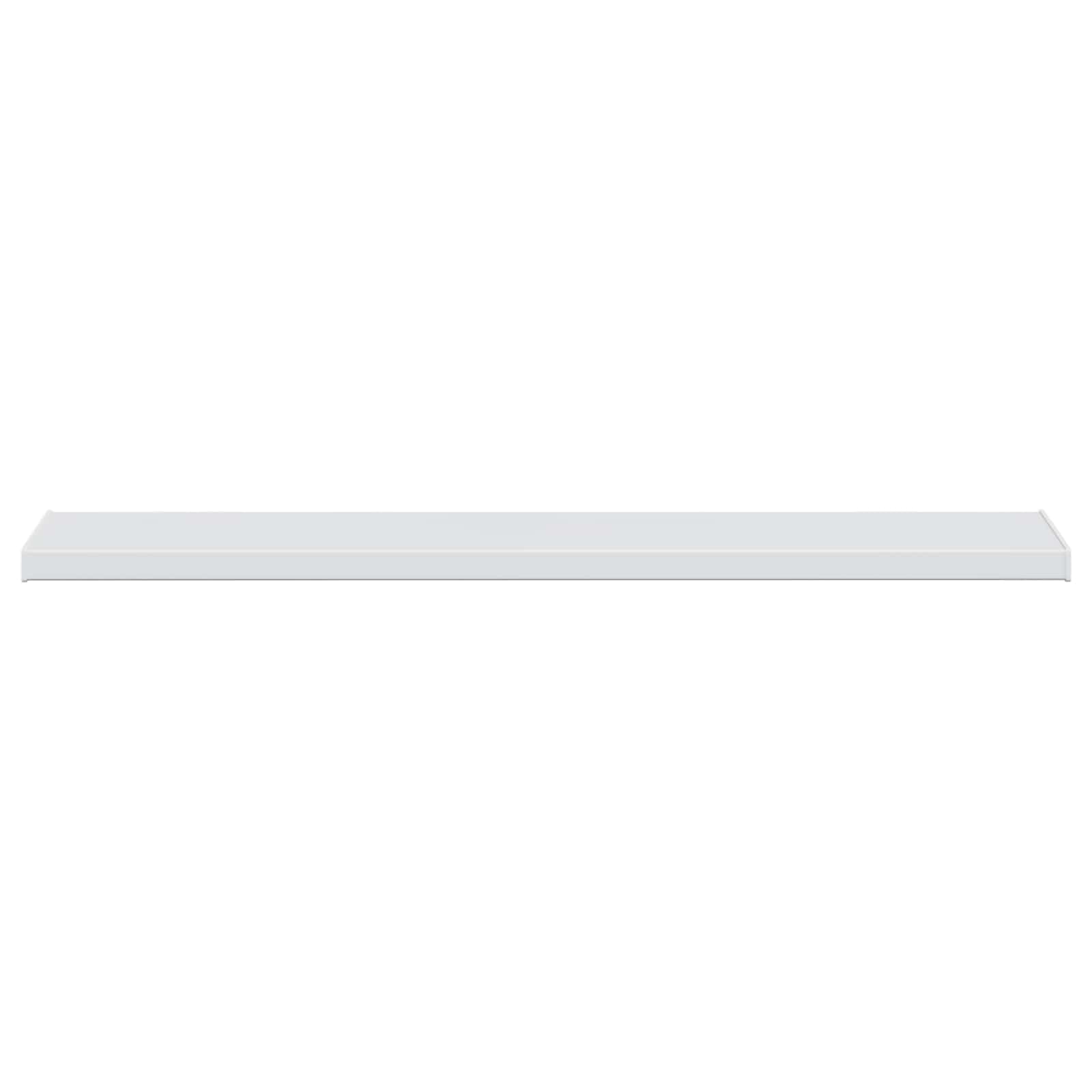 Biały wspornik okienny 120 x 35 x 4,5 cm PCW | Odporny na wilgoć, łatwa do czyszczenia gładka powierzchnia, instalacja klejem, do użytku wewnątrz i na zewnątrz