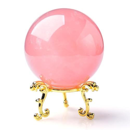 Boule de cristal avec support presse-papier et ornement de roche