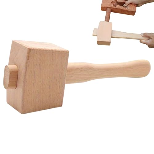 Martillo de mazo, mazo de talla de madera,Martillo de hielo multifuncional - Herramienta manual para carpintería, mazo portátil para tallar madera de haya para carpintería