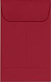 LUXPaper Coin Envelopes, Garnet, 2 1/4-Inch x 3 1/2-Inch, 50-Count